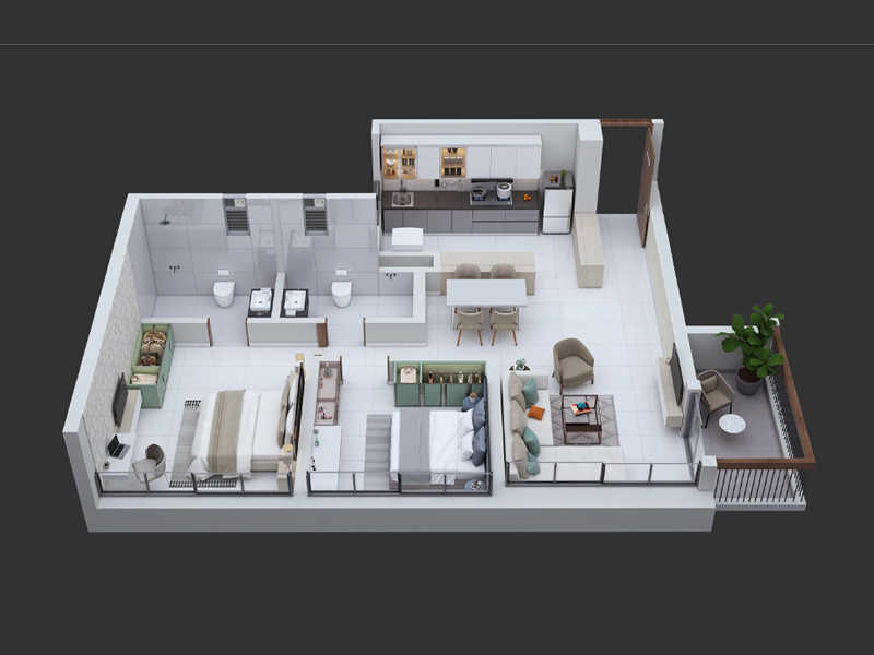 Floor plan of Kumar Parth Towers &mdash; photo gallery, images, brochure, amenities, cost sheet, price breakup, availability details, RERA number, RERA certificate, possession date, layout plan, logo, floor plan, master plan, and location map showcasing project highlights and features.