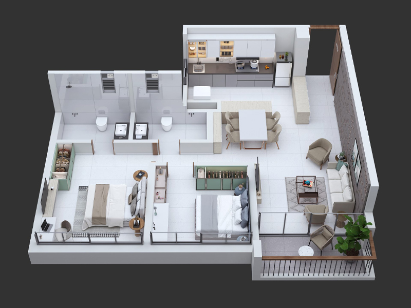 Floor plan of Kumar Parth Towers &mdash; photo gallery, images, brochure, amenities, cost sheet, price breakup, availability details, RERA number, RERA certificate, possession date, layout plan, logo, floor plan, master plan, and location map showcasing project highlights and features.