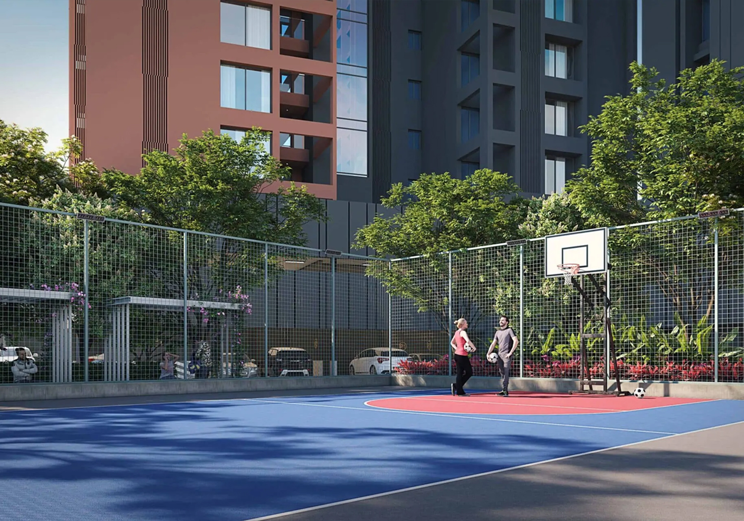 Exterior view of Kumar Parth Towers &mdash; photo gallery, images, brochure, amenities, cost sheet, price breakup, availability details, RERA number, RERA certificate, possession date, layout plan, logo, floor plan, master plan, and location map showcasing project highlights and features.